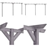 Vidaxl - pergola de jardin gris 400x40x205 cm bois de pin imprégné - pergola - pergolas - home & living ... Vidaxl - pergola de jardin gris 400x40x205 cm bois de pin imprégné - pergola - pergolas - home & living ...