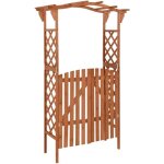 Pergola avec portail 116x40x204 cm bois de sapin massif vidaxl Pergola avec portail 116x40x204 cm bois de sapin massif vidaxl