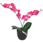 Plante artificielle avec pot orchid�e 30 cm rouge vidaxl