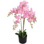 Plante artificielle avec pot orchid�e 75 cm rose vidaxl