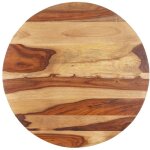 Vidaxl ? plateau de table rond en bois d'acacia massif 70 cm ? �paisseur 25 - 27 mm ? finition poli, ...