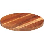 Vidaxl ? plateau de table rond en bois massif palissandre 40 cm ? �paisseur 25 - 27 mm ? finition poli, ...