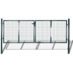 Vidaxl - portail de cl�ture en grillage galvanis�e 289x75cm / 306x125 cm