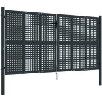 Vidaxl - portail de jardin anthracite 300 x 200 cm acier