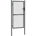 Vidaxl - portail en maille de jardin acier galvanis� 100 x 225 cm gris