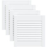 Portes d'armoire � persiennes 4pcs blanc 39, 5x39, 4cm pin massif vidaxl