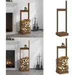 Porte - bûches marron miel 33, 5x30x110 cm bois massif de pin - support buche - porte buche - Étagère ... Porte - bûches marron miel 33, 5x30x110 cm bois massif de pin - support buche - porte buche - Étagère ...