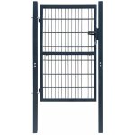 Vidaxl - portillon 2d (simple) gris anthracite 106x190 cm