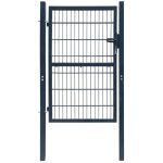 Vidaxl - portillon 2d (simple) gris anthracite 106x230 cm