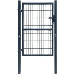 Vidaxl - portillon acier 106x248 cm anthracite Vidaxl - portillon acier 106x248 cm anthracite