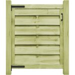 Vidaxl - portillon bois de pin impr�gn� 100x100 cm vert