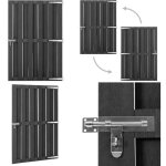 Vidaxl - portillon wpc 100x150 cm gris - porte de jardin - portillon - clture - barrire - bois composite ...