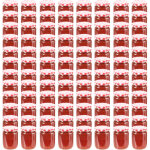 Vidaxl - pots � confiture couvercle blanc et rouge 96 pcs verre 230 ml