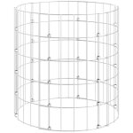 Vidaxl - poteau  gabion circulaire acier galvanis 50x50 cm