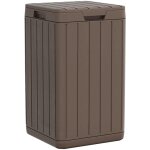 Poubelle d'extrieur marron 38x38x65 cm pp vidaxl