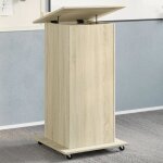 Vidaxl - pupitre et roues et tiroir ch�ne sonoma bois d'ing�nierie