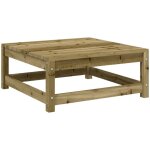 Vidaxl - repose - pied de jardin 70x70x30 cm bois de pin impr�gn�
