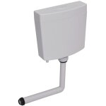 Vidaxl - rservoir de toilette avec entre d'eau infrieure 3 / 6 l gris