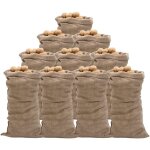 Sacs en jute 10 pcs 65x135 cm 100 % jute 220 g / m�