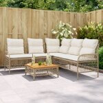Vidaxl - salon de jardin avec coussins 2 pcs beige r�sine tress�e