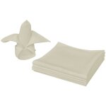 Serviettes de table 100 pcs crme 50x50 cm