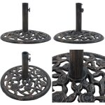 Socle de parasol bronze 12 kg 48 cm fonte - base de parasol - bases de parasol - home & living - brun ... Socle de parasol bronze 12 kg 48 cm fonte - base de parasol - bases de parasol - home & living - brun ...