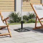 Vidaxl socle de parasol vert 44x44x31 cm fonte