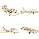 Vidaxl - sommier  lattes lectrique sans matelas avec 7 zones 80x200 cm - sommier lectrique - lit lectrique ...