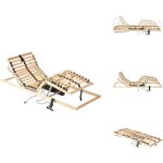 Vidaxl - sommier � lattes �lectrique sans matelas avec 7 zones 80x200 cm - sommier �lectrique - lit �lectrique ...