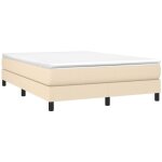 Sommier  lattes de lit crme 140x190 cm tissu