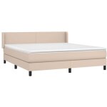 Vidaxl - sommier � lattes de lit avec matelas cappuccino 180x200 cm