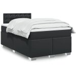 Vidaxl - sommier � lattes de lit avec matelas noir 120x190 cm similicuir