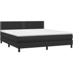 Vidaxl - sommier à lattes de lit avec matelas noir 160x200 cm Vidaxl - sommier à lattes de lit avec matelas noir 160x200 cm