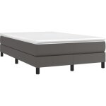 Vidaxl - sommier � ressorts de lit gris 120x200 cm similicuir