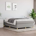 Sommier  ressorts de lit gris clair 140x190 cm tissu