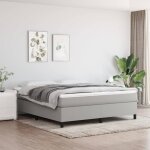 Sommier  ressorts de lit gris clair 180x200 cm tissu