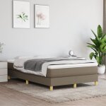 Sommier à ressorts de lit taupe 120x200 cm tissu Sommier à ressorts de lit taupe 120x200 cm tissu