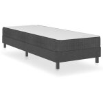 Sommier tapissier gris tissu 80 x 200 cm