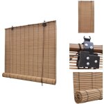 Vidaxl - store roulant bambou marron 100x160 cm - stores v�nitiens - rideaux occultants - d�coration ...