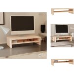 Vidaxl - support de moniteur 50x24x13 cm bois de pin solide - support d'�cran - meuble tv - bureau - ...