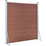 Supports pour poteau de cl�ture 2 pcs acier galvanis� vidaxl