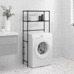 Vidaxl - support de rangement 2 niveaux sur la machine � laver noir fer