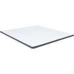 Vidaxl surmatelas sommier tapissier blanc 180x200 cm