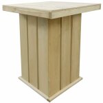 Vidaxl - table de bar 75x75x110 cm pin imprgn
