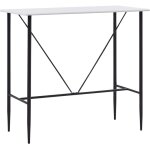 Table de bar blanc 120 x 60 x 110 cm mdf
