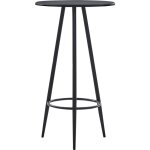 Table de bar noir 60x107, 5 cm mdf