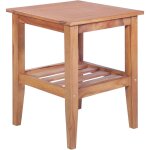Table basse 40x40x50 cm carr�e teck solide vidaxl