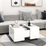 Vidaxl - table basse blanc 60x60x38 cm bois d'ingénierie Vidaxl - table basse blanc 60x60x38 cm bois d'ingénierie