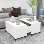 Vidaxl - table basse blanc 75x75x38 cm aggloméré Vidaxl - table basse blanc 75x75x38 cm aggloméré
