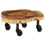 Vidaxl table basse bois d'acacia massif 60x55x25 cm